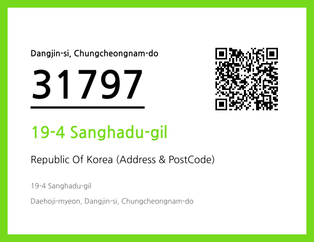 Address and Postal Code QR Code Image (CC BY 4.0)
