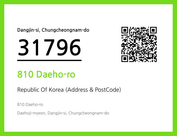 Address and Postal Code QR Code Image (CC BY 4.0)
