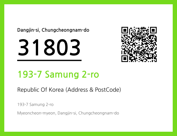 Address and Postal Code QR Code Image (CC BY 4.0)