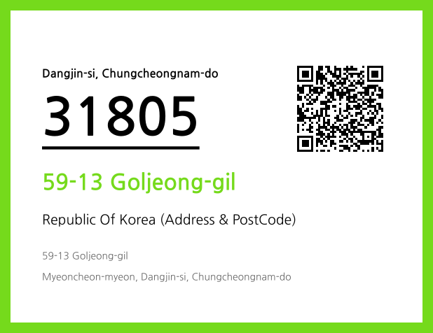 Address and Postal Code QR Code Image (CC BY 4.0)
