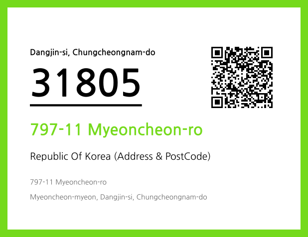 Address and Postal Code QR Code Image (CC BY 4.0)