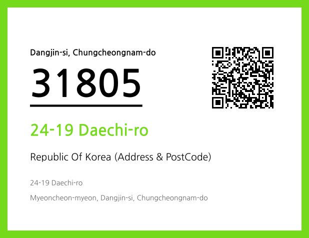 Address and Postal Code QR Code Image (CC BY 4.0)
