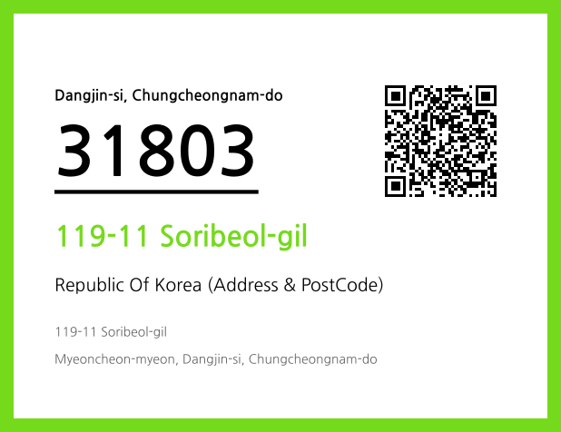 Address and Postal Code QR Code Image (CC BY 4.0)