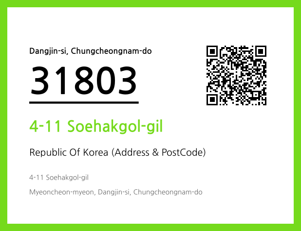 CC BY 4.0 Address and Postal Code QR Code Image (CC BY 4.0)