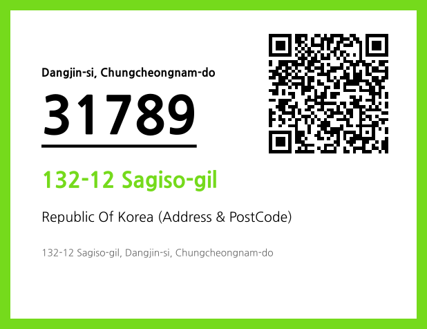 Address and Postal Code QR Code Image