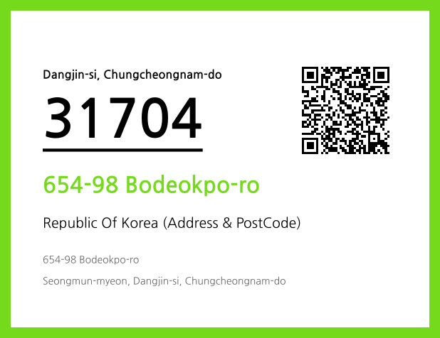 Address and Postal Code QR Code Image (CC BY 4.0)