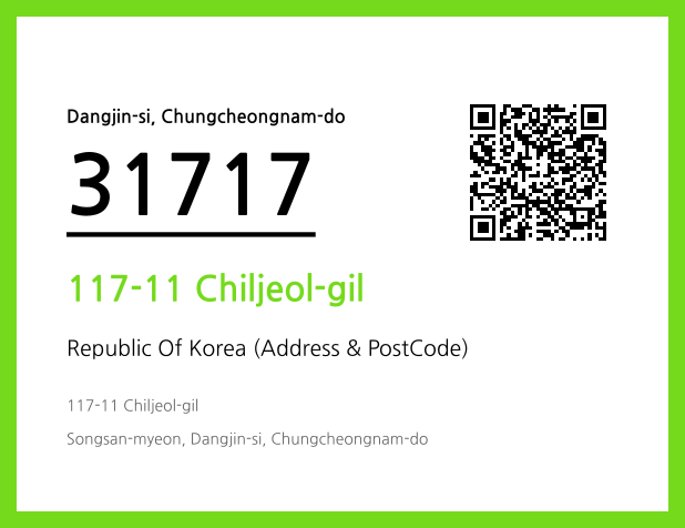 Address and Postal Code QR Code Image (CC BY 4.0)