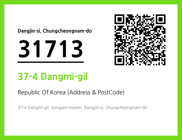 Address and Postal Code QR Code Image