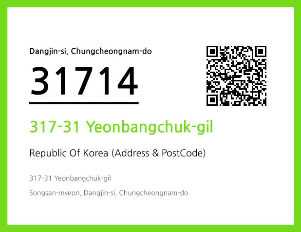 Address and Postal Code QR Code Image (CC BY 4.0)