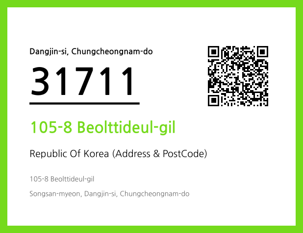 Address and Postal Code QR Code Image (CC BY 4.0)