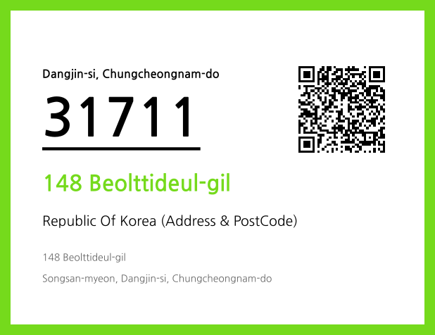 Address and Postal Code QR Code Image (CC BY 4.0)