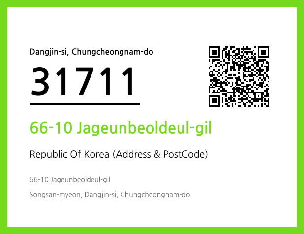 Address and Postal Code QR Code Image (CC BY 4.0)