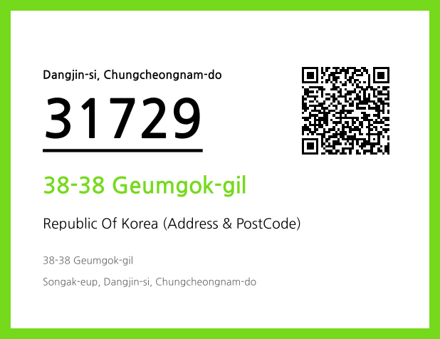 Address and Postal Code QR Code Image (CC BY 4.0)