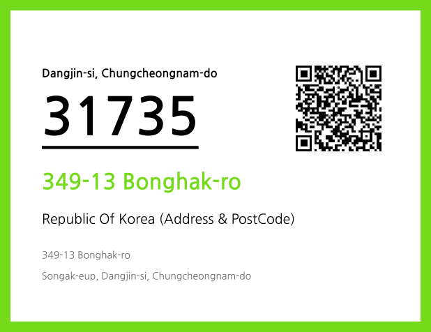 Address and Postal Code QR Code Image (CC BY 4.0)