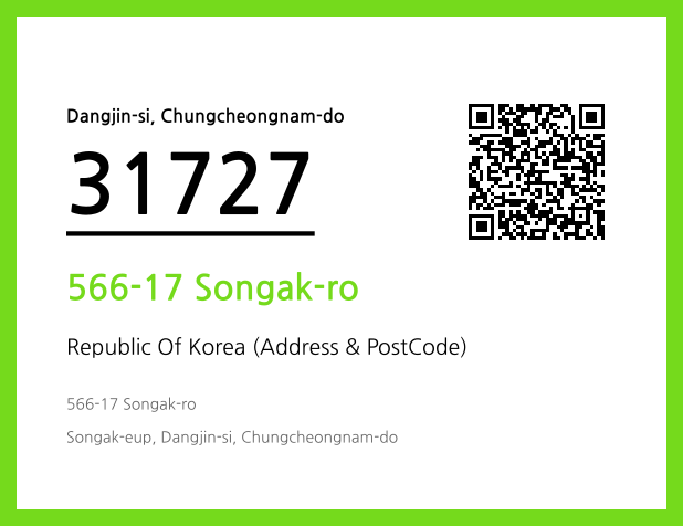 Address and Postal Code QR Code Image (CC BY 4.0)