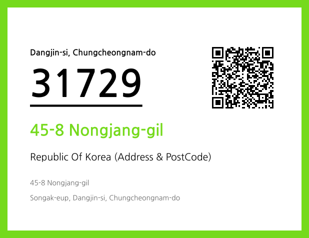Address and Postal Code QR Code Image (CC BY 4.0)
