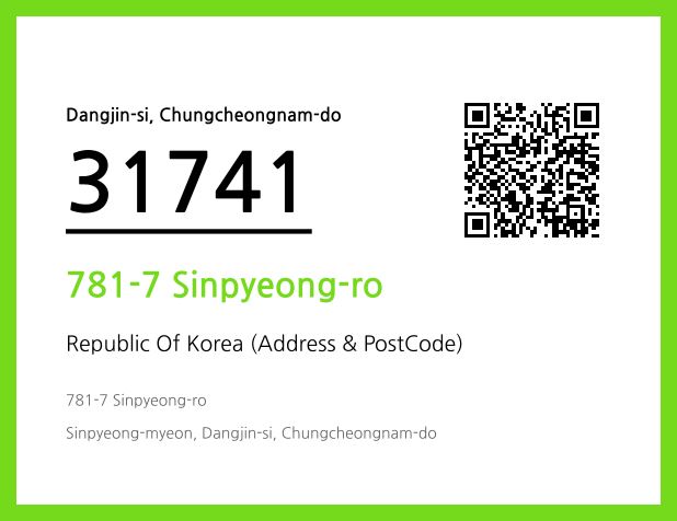 Address and Postal Code QR Code Image (CC BY 4.0)