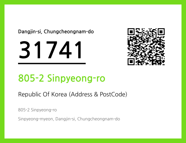Address and Postal Code QR Code Image (CC BY 4.0)