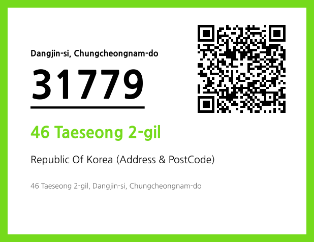 Address and Postal Code QR Code Image