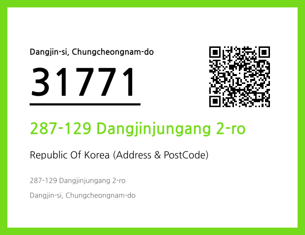 Address and Postal Code QR Code Image (CC BY 4.0)