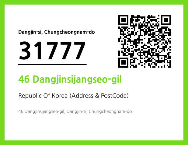 Address and Postal Code QR Code Image