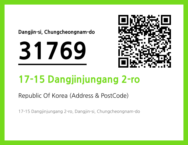 Address and Postal Code QR Code Image