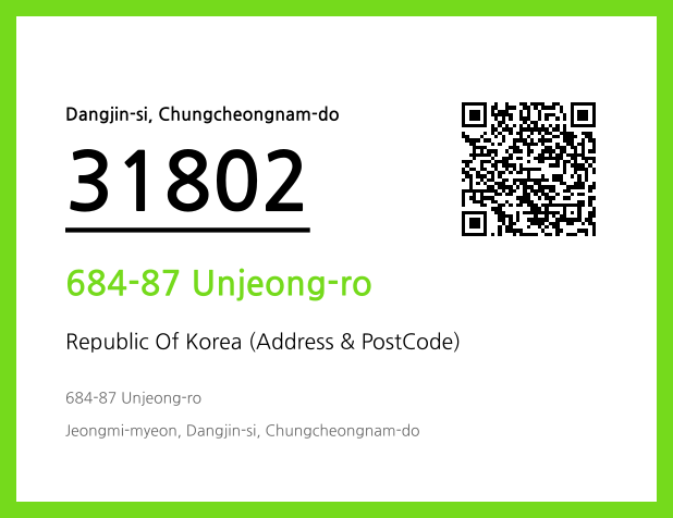 Address and Postal Code QR Code Image (CC BY 4.0)