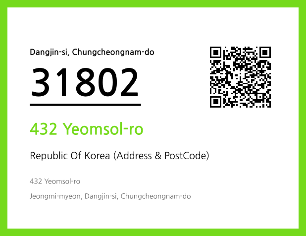Address and Postal Code QR Code Image (CC BY 4.0)