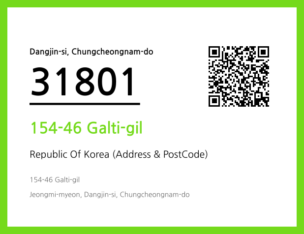 Address and Postal Code QR Code Image (CC BY 4.0)