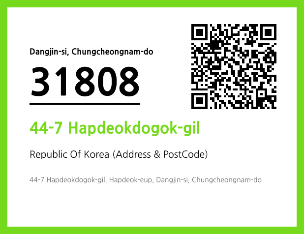 Address and Postal Code QR Code Image (CC BY 4.0)