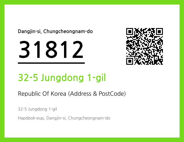 Address and Postal Code QR Code Image (CC BY 4.0)