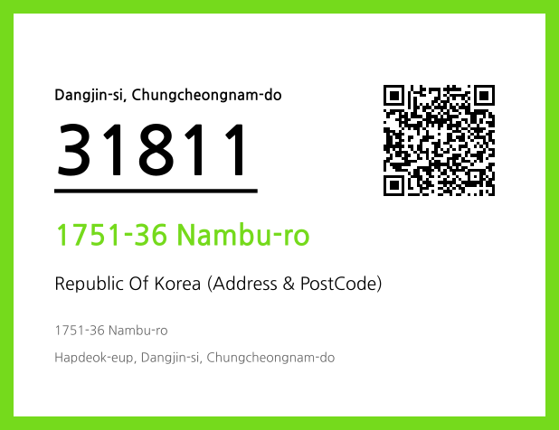 CC BY 4.0 Address and Postal Code QR Code Image (CC BY 4.0)