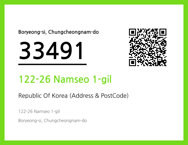 Address and Postal Code QR Code Image (CC BY 4.0)