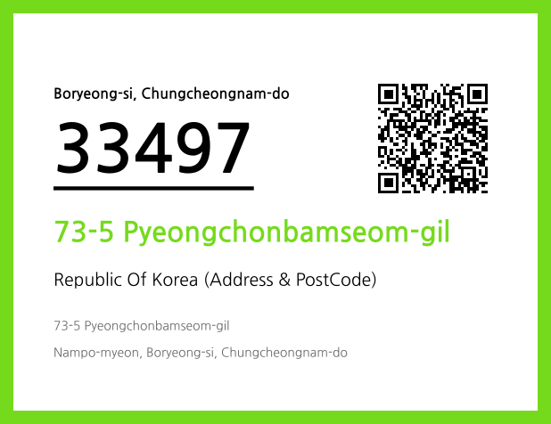 Address and Postal Code QR Code Image (CC BY 4.0)