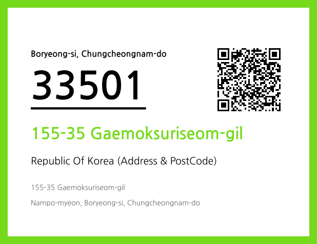 Address and Postal Code QR Code Image (CC BY 4.0)
