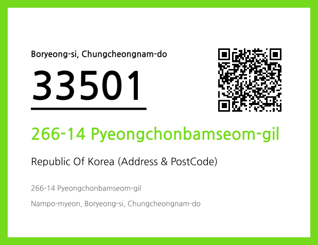 CC BY 4.0 Address and Postal Code QR Code Image (CC BY 4.0)