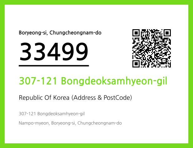 Address and Postal Code QR Code Image (CC BY 4.0)