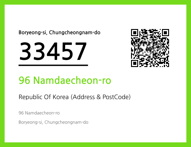CC BY 4.0 Address and Postal Code QR Code Image (CC BY 4.0)