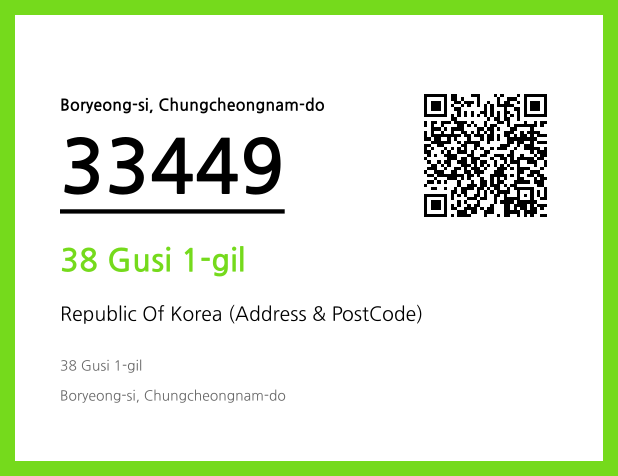 Address and Postal Code QR Code Image (CC BY 4.0)