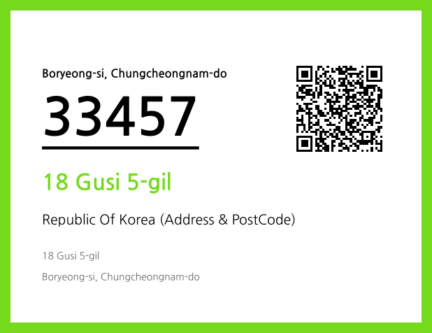 Address and Postal Code QR Code Image (CC BY 4.0)