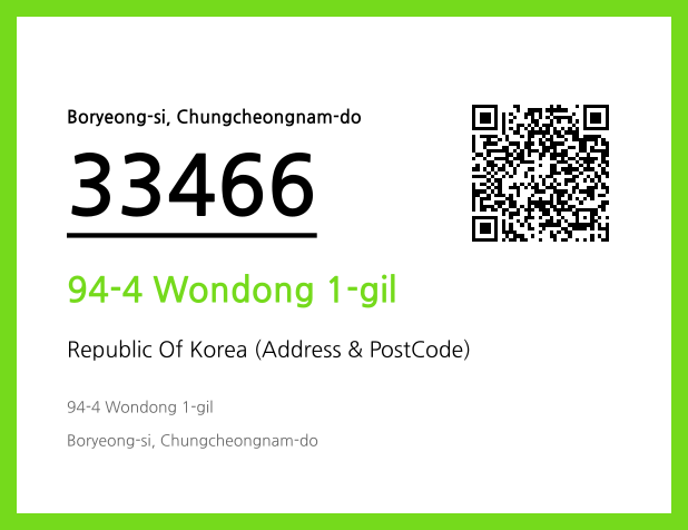 Address and Postal Code QR Code Image (CC BY 4.0)