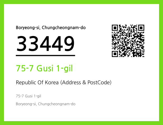 Address and Postal Code QR Code Image (CC BY 4.0)