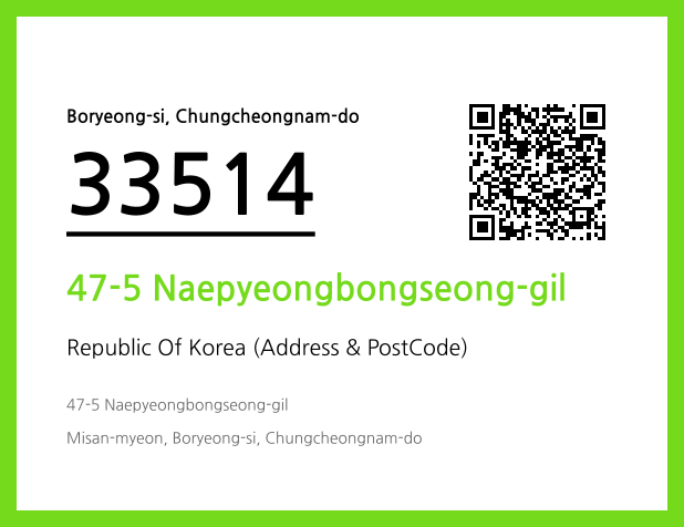 Address and Postal Code QR Code Image (CC BY 4.0)