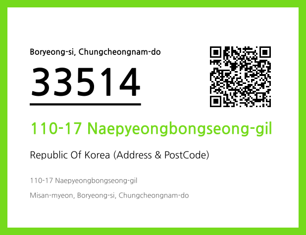 Address and Postal Code QR Code Image (CC BY 4.0)