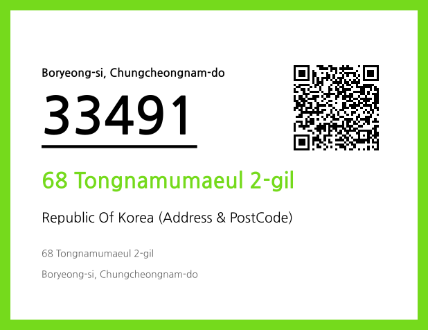 Address and Postal Code QR Code Image (CC BY 4.0)