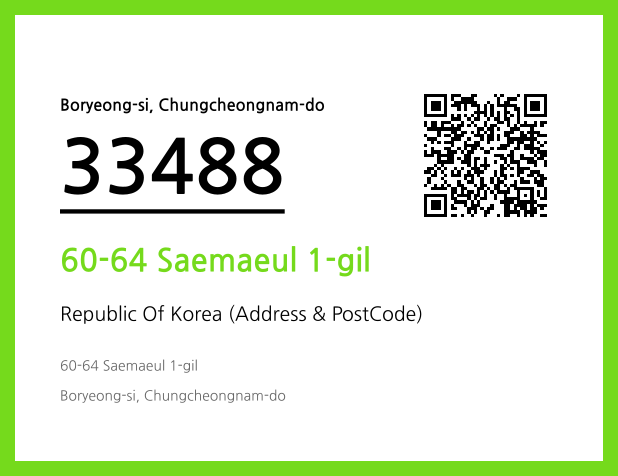 CC BY 4.0 Address and Postal Code QR Code Image (CC BY 4.0)
