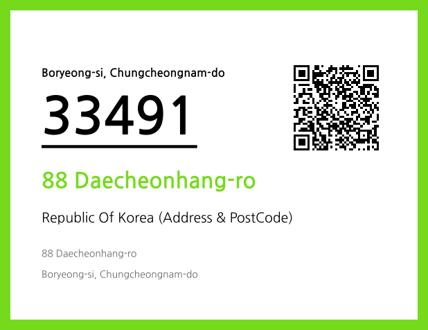 Address and Postal Code QR Code Image (CC BY 4.0)