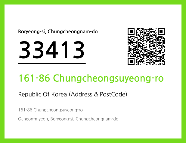 Address and Postal Code QR Code Image (CC BY 4.0)