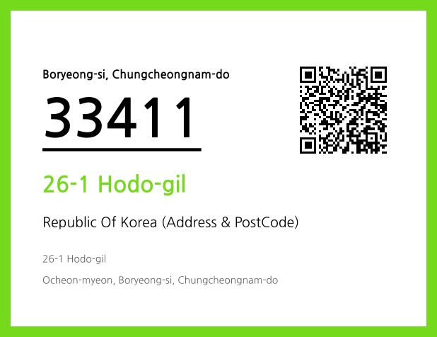 CC BY 4.0 Address and Postal Code QR Code Image (CC BY 4.0)