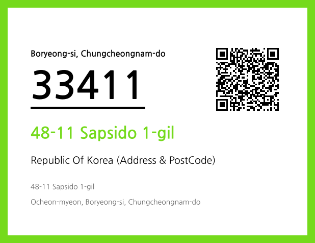 CC BY 4.0 Address and Postal Code QR Code Image (CC BY 4.0)